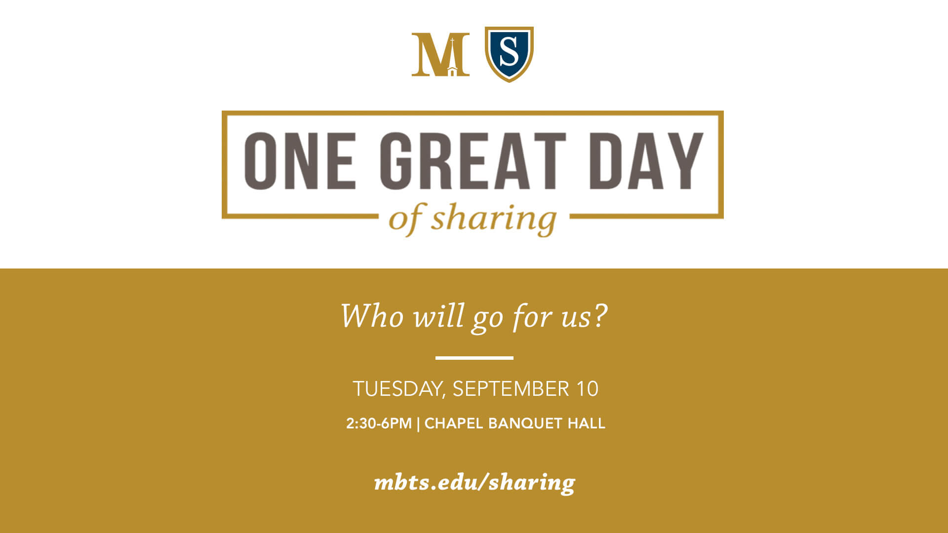 One Great Day of Sharing