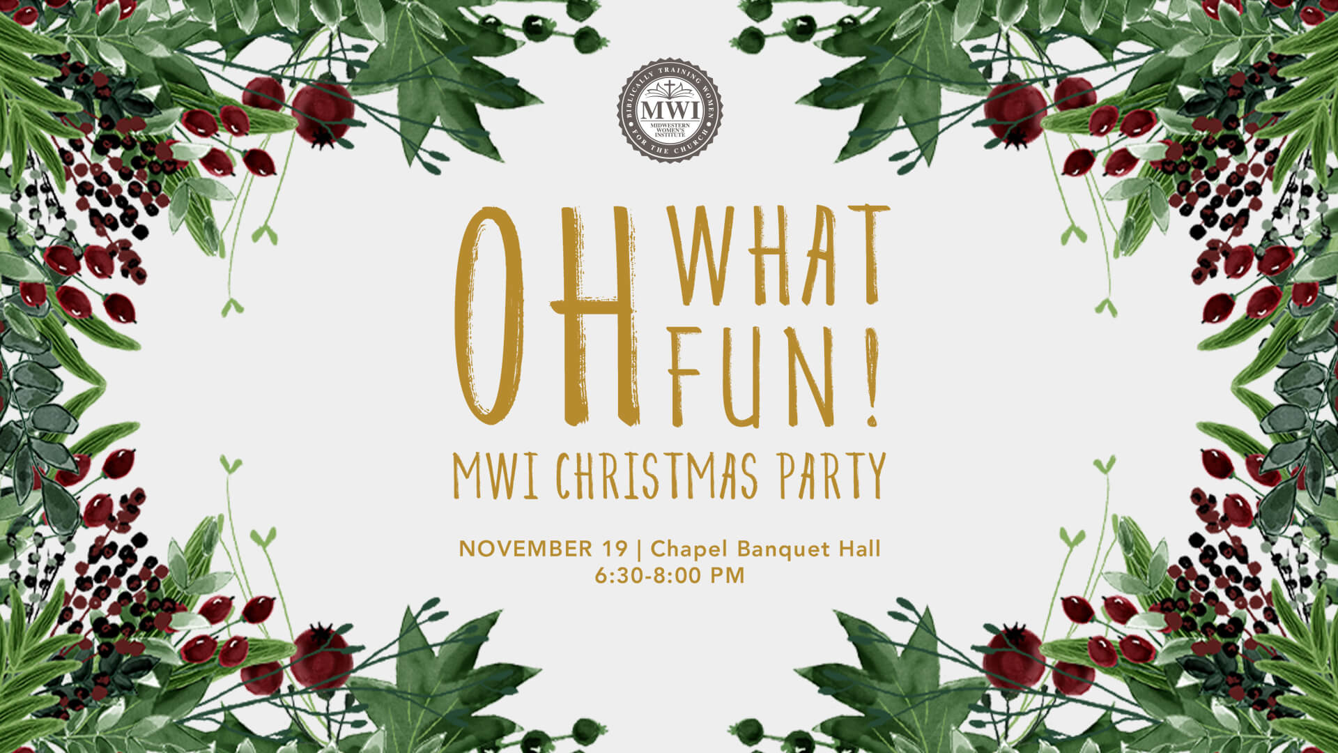 MWI Christmas Party Nov 19
